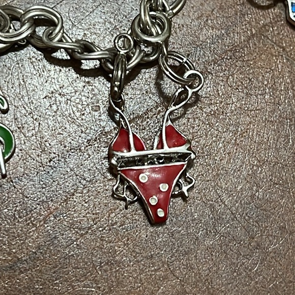 STERLING SILVER CHARM BRACELET - Picture 4 of 12